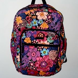 Vera Bradley floral XL Campus Backpack